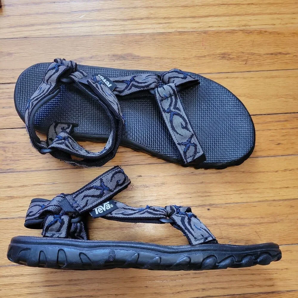 10 US Mens Shoes-TEVA-gray/black scorpion 